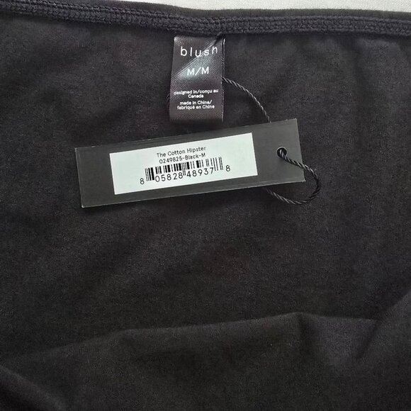 NWT - BLUSH - The Cotton Hipster Boyshorts Cut Panties - Black - Picture 6 of 6